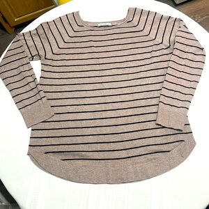 Preowned Pink Clover Striped Shirt - beautiful, comfortable and a great neckline